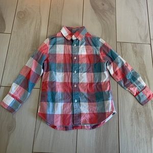 Crewcuts boy long sleeve Button Up shirt sz. 6/7.